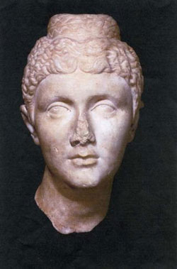 caption: found by police in an antiques market, this bust was put into a 2008 art show of recovered works. 
